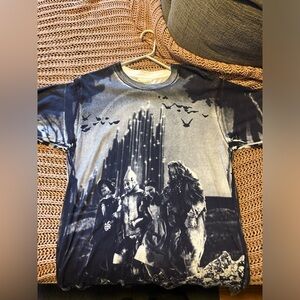 EUC Vintage WIZARD OF OZ All Over Print T-Shirt L STANLEY DESANTIS 1992